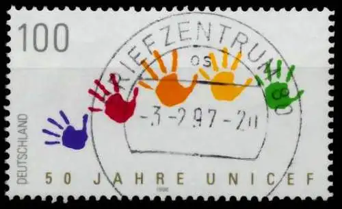 BRD 1996 Nr 1869 zentrisch gestempelt 72CE4A