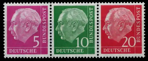 BRD ZUSAMMENDRUCK Nr W20X postfrisch 3ER STR 71CA22