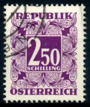 ÖSTERREICH PORTOMARKEN Nr 255x gestempelt 6F80B6