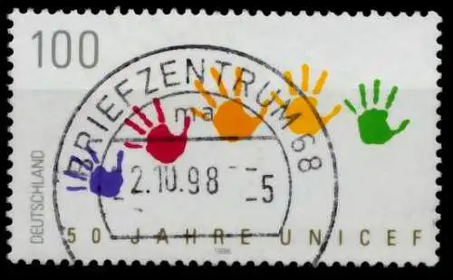 BRD 1996 Nr 1869 zentrisch gestempelt 72CE6A