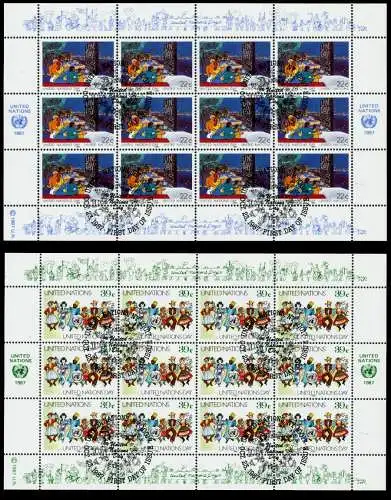 UNO NEW YORK Nr 540KB-541KB zentrisch gestempelt S00380E