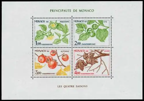 MONACO Block 18 postfrisch 760B86