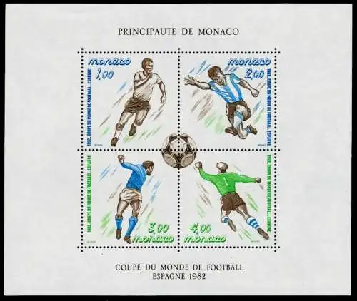 MONACO Block 20 postfrisch 760BEA