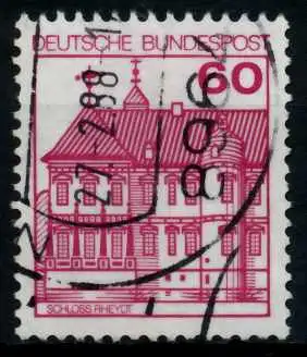 BRD DS BURGEN u. SCHLÖSSER Nr 1028AII gestempelt 767CBE