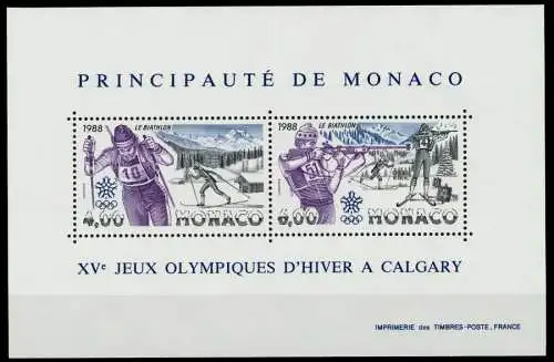 MONACO Block 38 postfrisch S003502