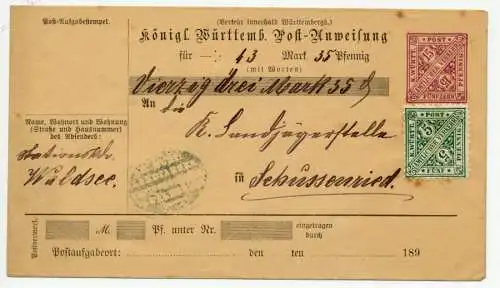 WÜRTTEMBERG Nr ADU19 GEBRAUCHT UMSCHLAG 73E8F6
