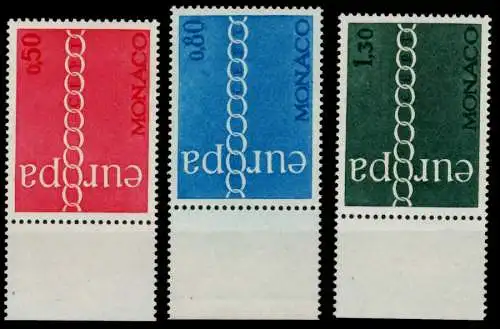 MONACO 1971 Nr 1014-1016 postfrisch URA 760CB6