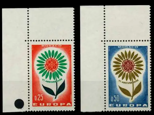 MONACO 1964 Nr 782-783 postfrisch ECKE-OLI 760CFA