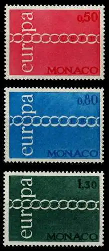 MONACO 1971 Nr 1014-1016 postfrisch S00363E