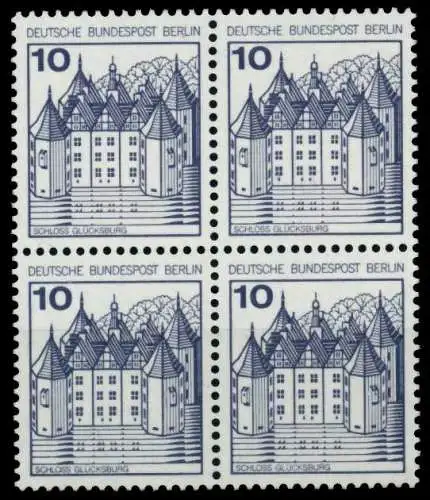 BERLIN DS BURGEN U. SCHLÖSSER Nr 532A postfrisch VIERER 7484D6