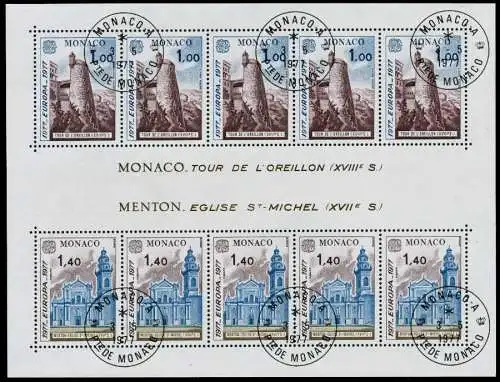 MONACO Block 11 zentrisch gestempelt 760C22