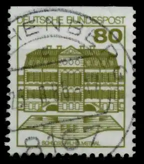 BRD DS BURGEN u. SCHLÖSSER Nr 1140CI zentrisch gestempelt 767DDE