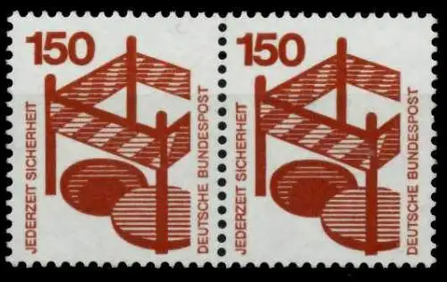BRD DS UNFALLV Nr 703A postfrisch WAAGR PAAR 7611D6