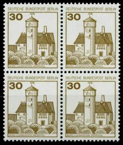 BERLIN DS BURGEN U. SCHLÖSSER Nr 534A postfrisch VIERER 7484C6