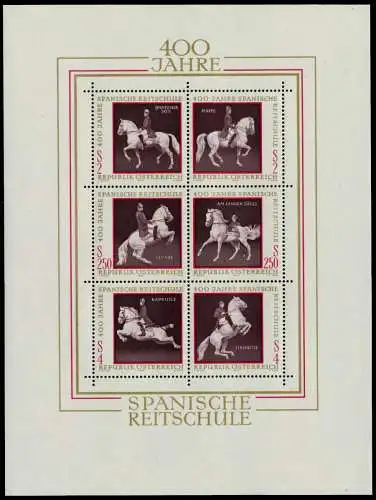 ÖSTERREICH BLOCK KLEINBOGEN Block 2 postfrisch SC102DE