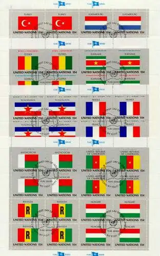 UNO NEW YORK Nr 348KB-363KB ESST zentrisch gestempelt S003126