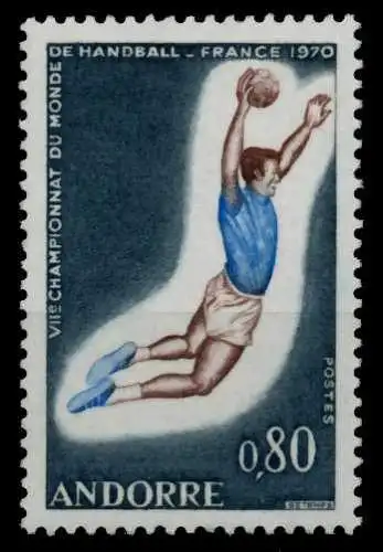 ANDORRA (FRANZ. POST) 1970 Nr 221 postfrisch S00929E
