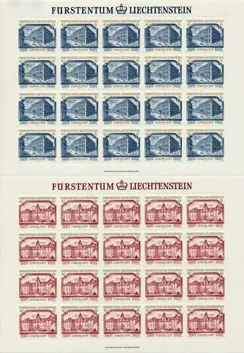 LIECHTENSTEIN BLOCK KLEINBOGEN Nr 692KB-693KB ungebraucht S5452A6