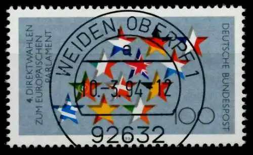 BRD BUND 1994 Nr 1724 zentrisch gestempelt 78EA9A