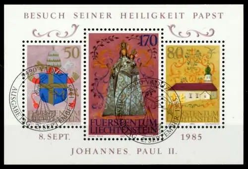 LIECHTENSTEIN BLOCK KLEINBOGEN Block 12 ESST S544F96