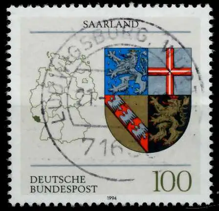 BRD 1994 Nr 1712 zentrisch gestempelt 78E9C2