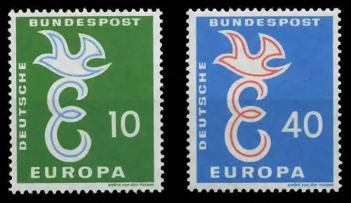 BRD 1958 Nr 295-296 postfrisch S510096