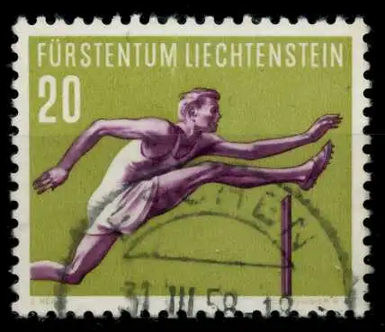 LIECHTENSTEIN 1956 Nr 343 gestempelt 7A6F36