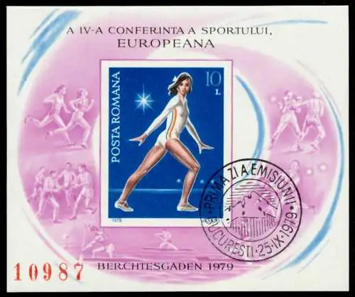 RUMÄNIEN Block 160 zentrisch gestempelt S004812