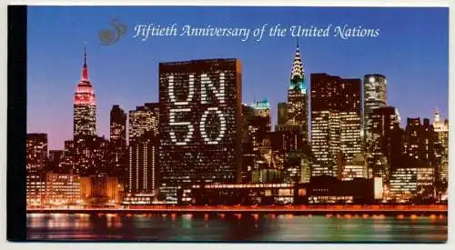 UNO NEW YORK MARKENHEFTCHEN Nr MH1 postfrisch MH S00461A