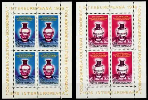 RUMÄNIEN Block 133-Block 134 postfrisch S0047DE