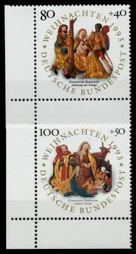 BRD 1993 Nr 1707-1708 postfrisch ECKE-ULI 77609E