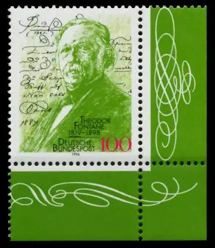 BRD 1994 Nr 1767 postfrisch ECKE-URE 77637E