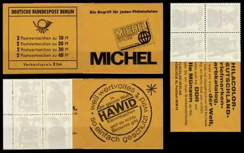 BERLIN MARKENHEFTCHEN Nr MH 08a postfrisch S516892