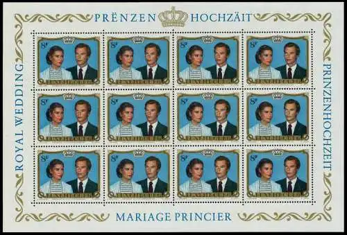 LUXEMBURG Nr 1036KB postfrisch S005442