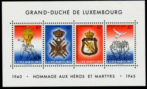 LUXEMBURG Block 14 postfrisch S0054FE