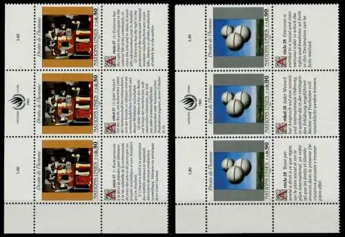 UNO GENF Nr 233S3-234S3 postfrisch 3ER STR ECKE-OLI 780B2A