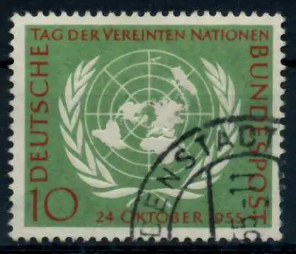 BRD 1955 Nr 221 gestempelt 77A466