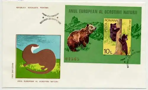 RUMÄNIEN Block 168 BRIEF FDC 76D876