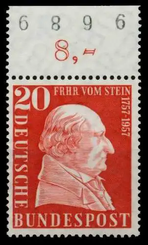 BRD 1957 Nr 277 postfrisch ORA 77A0D6