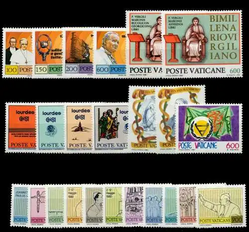 VATIKAN Nr 779-802 postfrisch JAHRGANG 7902DA
