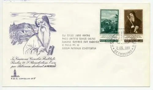 VATIKAN Nr 481-482 BRIEF FDC 7904DE