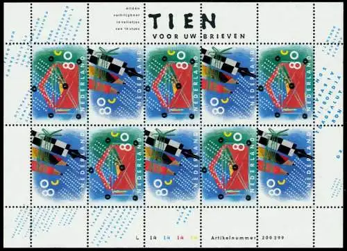 NIEDERLANDE Nr 1488A-KB-1489A-KB postfrisch KLEINBG S00764E