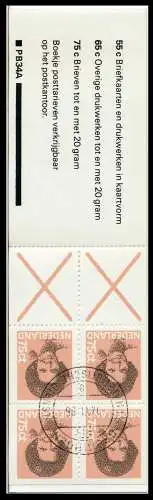 NIEDERLANDE Nr MH 35A zentrisch gestempelt S008692