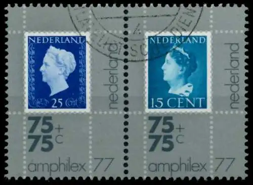 NIEDERLANDE 1976 Nr 1086WP-1087WP gestempelt WAAGR PAAR S009142
