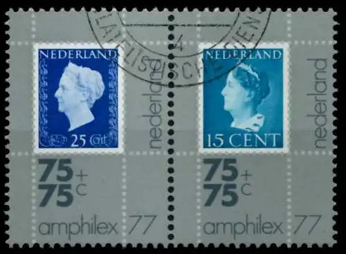 NIEDERLANDE 1976 Nr 1086WP-1087WP gestempelt WAAGR PAAR S00913E