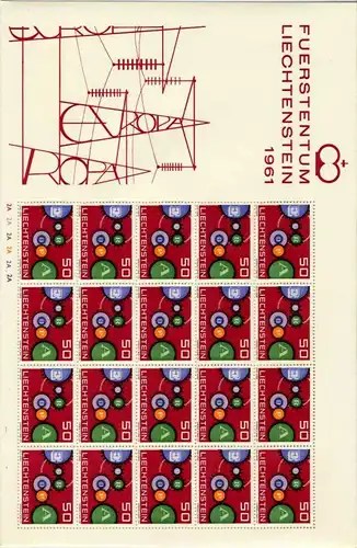 LIECHTENSTEIN BLOCK KLEINBOGEN Nr 414I BO2A postfrisch S545182