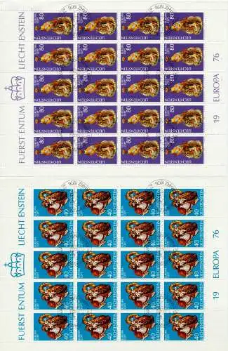 LIECHTENSTEIN BLOCK KLEINBOGEN Nr 642KB-643KB E 7A6C6A