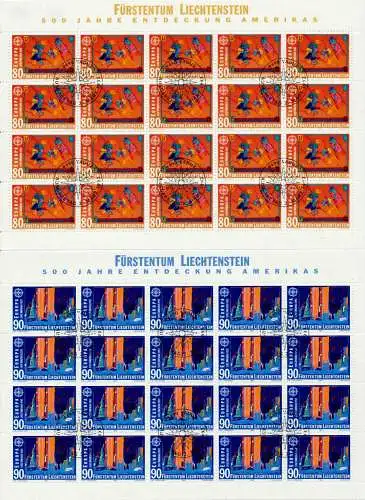 LIECHTENSTEIN BLOCK KLEINBOGEN Nr 1033-1034 ESS 7A6C72