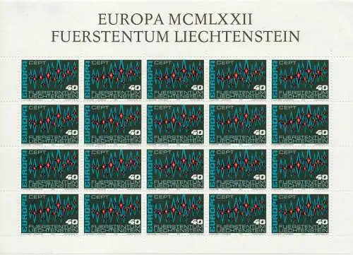 LIECHTENSTEIN BLOCK KLEINBOGEN Nr 564 postfrisch KLEINB S54523E