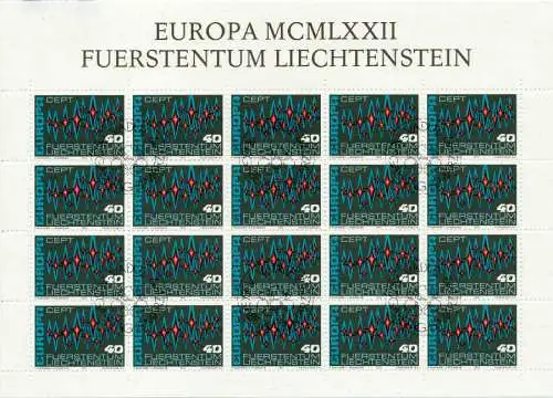 LIECHTENSTEIN BLOCK KLEINBOGEN Nr 564 ESST ZENT S54524E